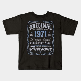 1971 Birthday All-American ORIGINAL Aged to Perfection Kids T-Shirt
